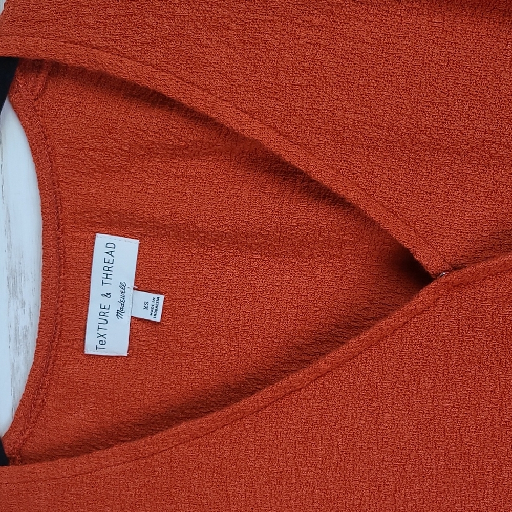 Madewell Texture & Thread Wrap-Tie Top - Picture 6 of 7